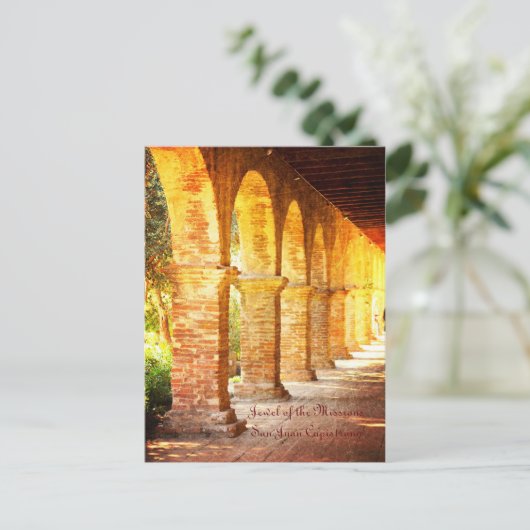 Mission Arches San Juan Capistrano Briefkaart (Staand voorkant)