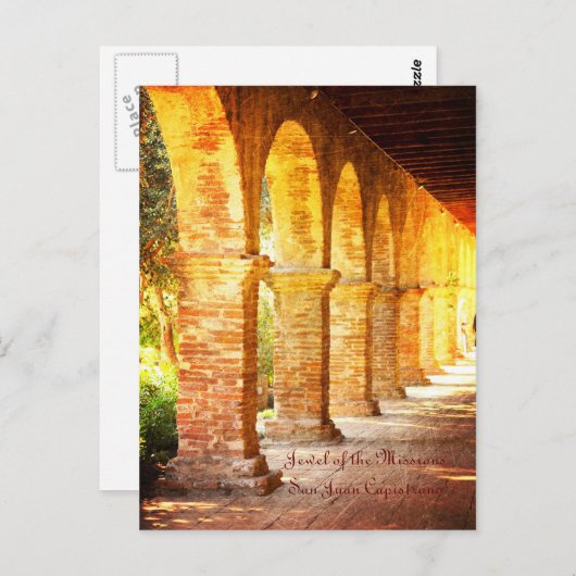 Mission Arches San Juan Capistrano Briefkaart (Voorkant / Achterkant)