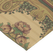 Mission Art Nouveau Style Floral & Foliage Frieze Korte Tafelloper (Hoek)