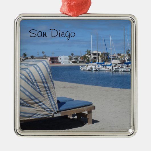Mission Bay - San Diego Metalen Ornament (Voorkant)