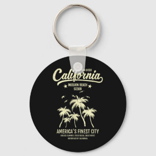 Mission Beach CA 92109 Zomervakantie San Diego C Sleutelhanger
