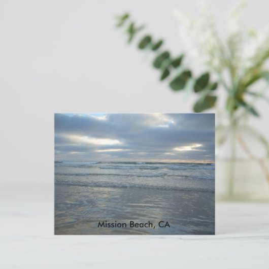Mission Beach, CA Briefkaart (Staand voorkant)