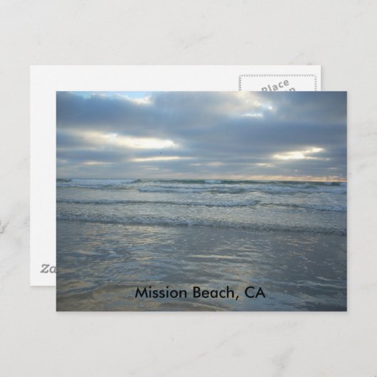 Mission Beach, CA Briefkaart (Voorkant / Achterkant)