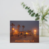 Mission Beach, CA Briefkaart (Staand voorkant)