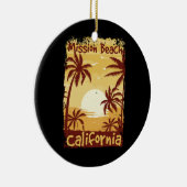 Mission Beach California Keramisch Ornament (Rechts)