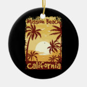 Mission Beach California Keramisch Ornament (Voorkant)
