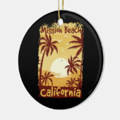 Mission Beach California Keramisch Ornament (Links)