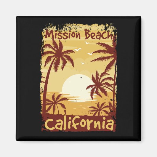 Mission Beach California Magneet (Voorkant)