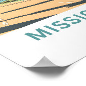Mission Beach California Travel Print (Hoek)