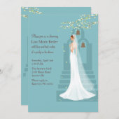 Mission Bells Bridal Shower-uitnodiging Kaart (Voorkant / Achterkant)