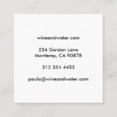 Mission Bells California Photo Travel Tourism Vierkante Visitekaartje (Achterkant)