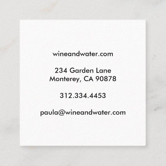 Mission Bells California Photo Travel Tourism Vierkante Visitekaartje (Achterkant)