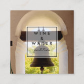 Mission Bells California Photo Travel Tourism Vierkante Visitekaartje (Voorkant)