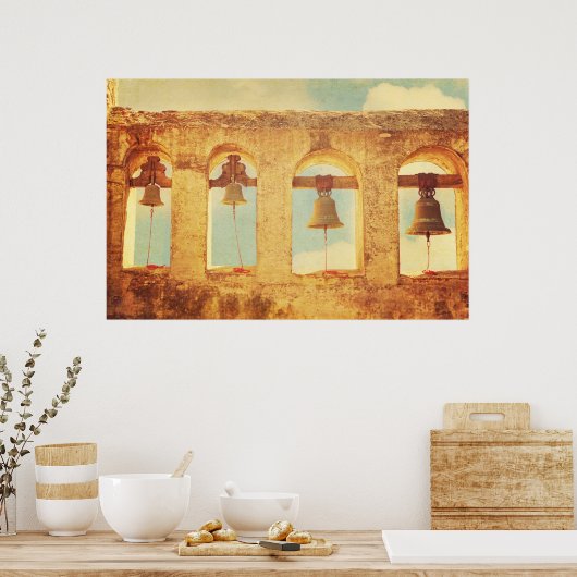 Mission Bells (San Juan Capistrano) Poster (Keuken)