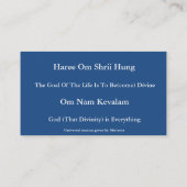 Mission Cards Visitekaartje (Achterkant)