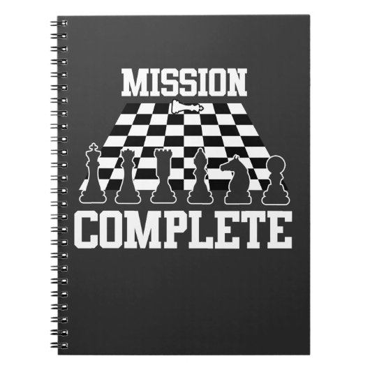Mission Complete Chess Player Joke Notitieboek (Voorkant)