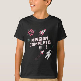 Mission Complete Cool Verjaardag T-shirt