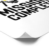 Mission Complete Ukraine Funny Quote Poster (Hoek)