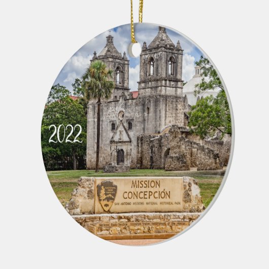 Mission Concepcion, San Antonio, Sacred, Keramisch Ornament (Links)