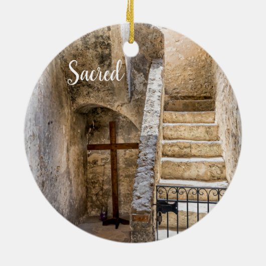 Mission Concepcion, San Antonio, Sacred, Keramisch Ornament (Achterkant)