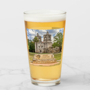 Mission Concepcion, San Antonio, Texas, Beer Glass Glas