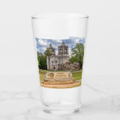 Mission Concepcion, San Antonio, Texas, Beer Glass Glas (Voorkant)