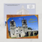 Mission Concepcition in San Antonio, Texas Briefkaart (Voorkant / Achterkant)