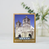 Mission Concepcition in San Antonio, Texas Briefkaart (Staand voorkant)
