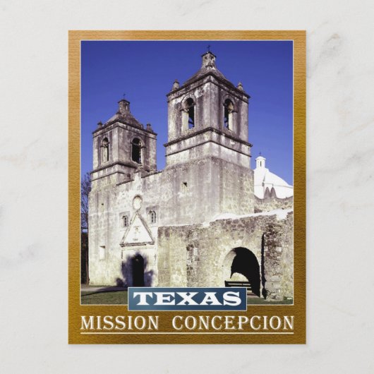Mission Concepcition in San Antonio, Texas Briefkaart (Voorkant)