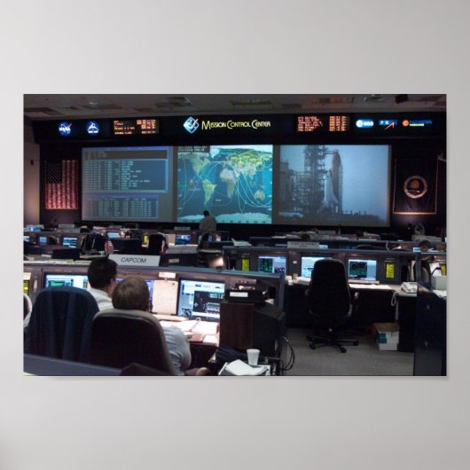 Mission Control Center (STS-110) Poster (Voorkant)