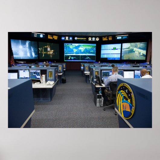 Mission Control Center (STS-119) Poster (Voorkant)
