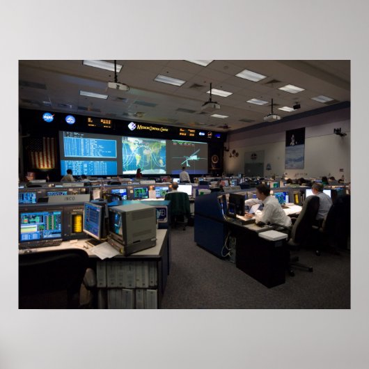 Mission Control Center (STS-119) Poster (Voorkant)