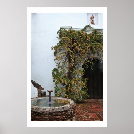 Mission Courtyard Poster (Voorkant)