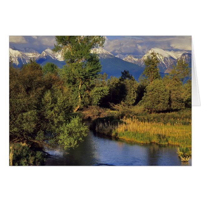 Mission Creek in het National Bison Range in (Voorkant Horizontaal)