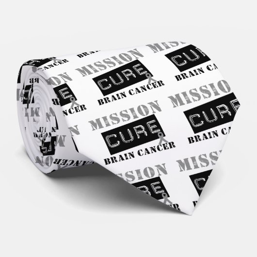 Mission Cure Brain Cancer Stropdas (Opgerold)