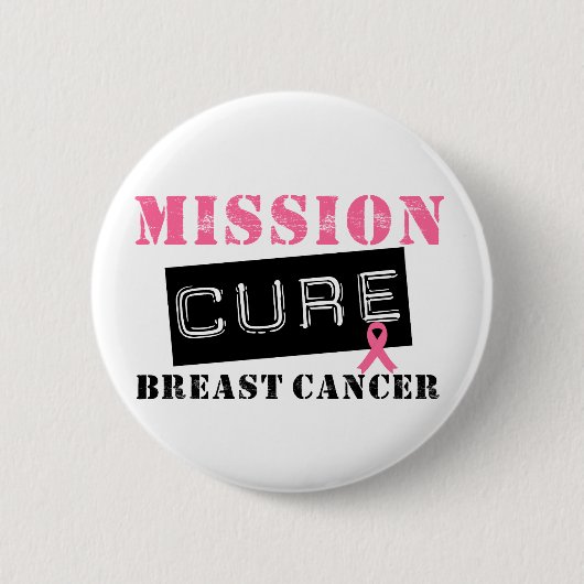 Mission Cure Breast Cancer Ronde Button 5,7 Cm (Voorkant)