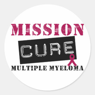 Mission Cure Multiple Myeloma Ronde Sticker
