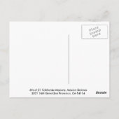 Mission Dolores Briefkaart (Achterkant)