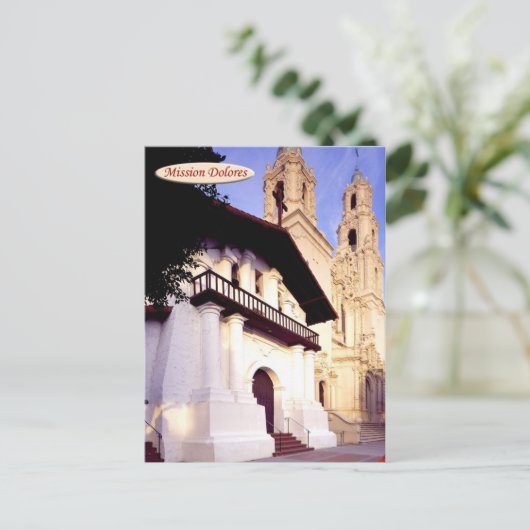 Mission Dolores, San Francisco, Californië Briefkaart (Staand voorkant)