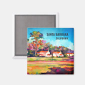 Mission Historical Park Santa Barbara CA Magneet (Voorkant / Achterkant)