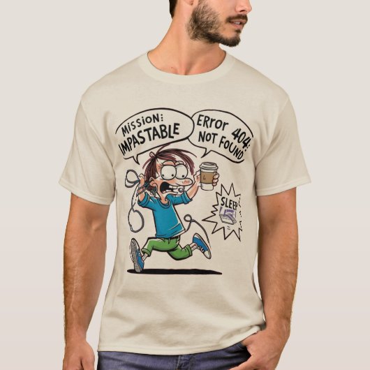 Mission Impastable Funny Cartoon T-shirt (Voorkant)