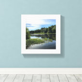 Mission Lake, OF Canvas Afdruk (Insitu (Houten vloer))