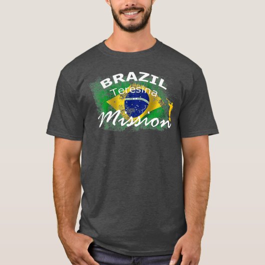 Mission Missionary uit Brazilië Teresina Mormon LD T-shirt (Voorkant)