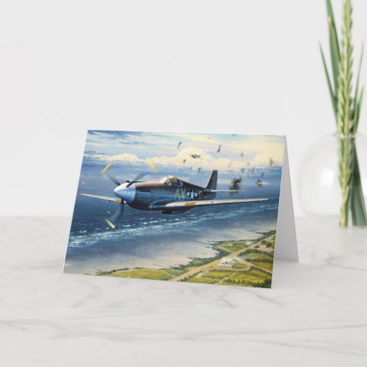 Mission Over Normandy by William S. Phillips Kaart (Voorkant)