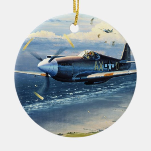 Mission Over Normandy door William S. Phillips Keramisch Ornament (Voorkant)