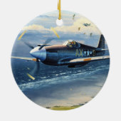 Mission Over Normandy door William S. Phillips Keramisch Ornament (Achterkant)