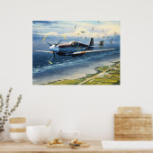 Mission Over Normandy door William S. Phillips Poster (Keuken)