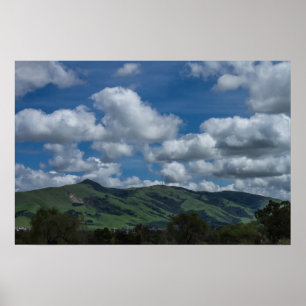 Mission Peak Heuvels Californië Lente Poster