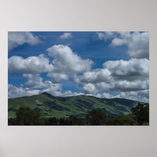 Mission Peak Hills California Spring Poster (Voorkant)