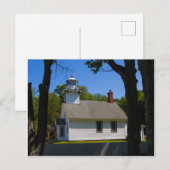 Mission Point Lighthouse, Michigan Briefkaart (Voorkant / Achterkant)